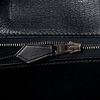 Hermes Box Birkin 35 Black Bleu Marine 33 of 42
