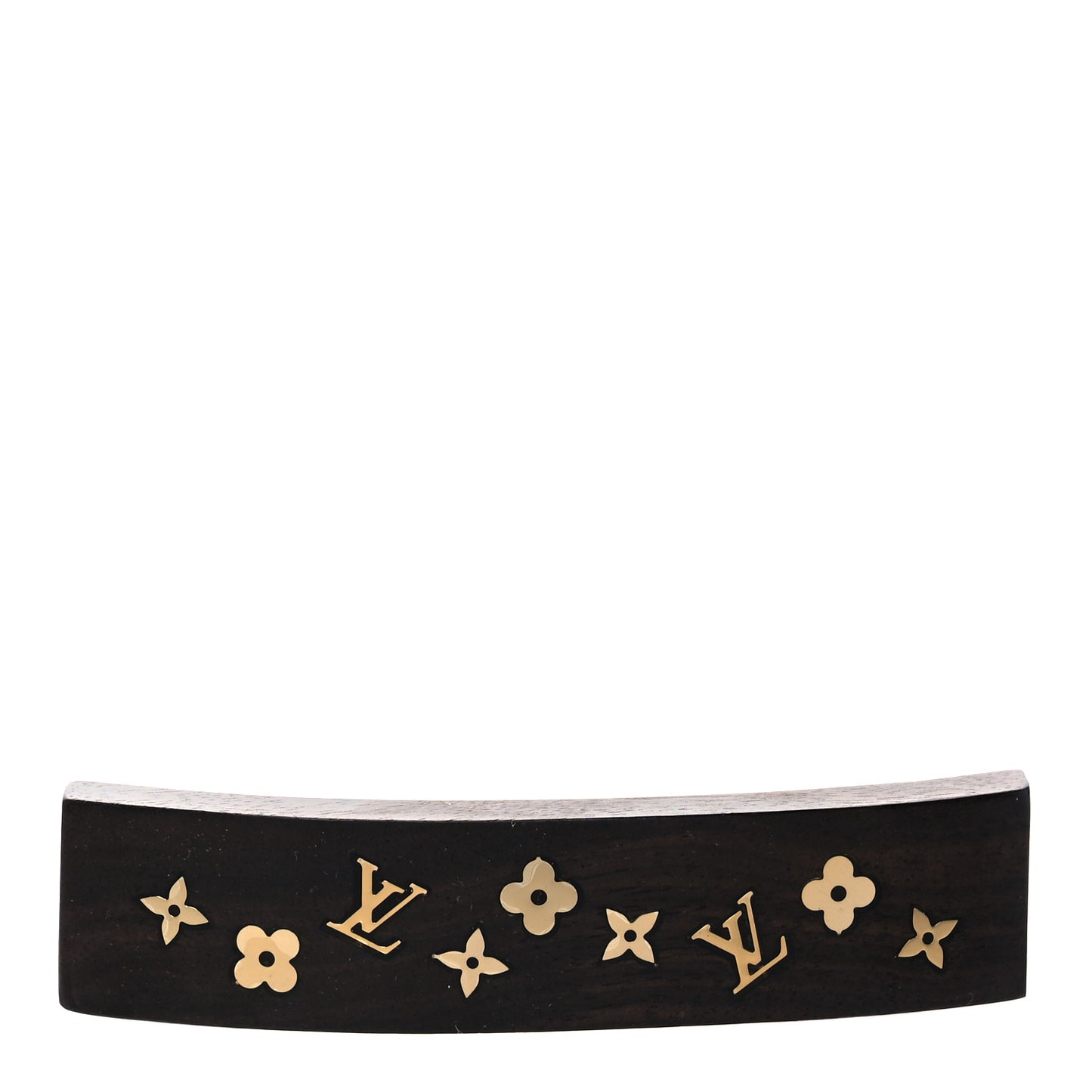 Dark Tiger Wood Sylvania Hair Barrette