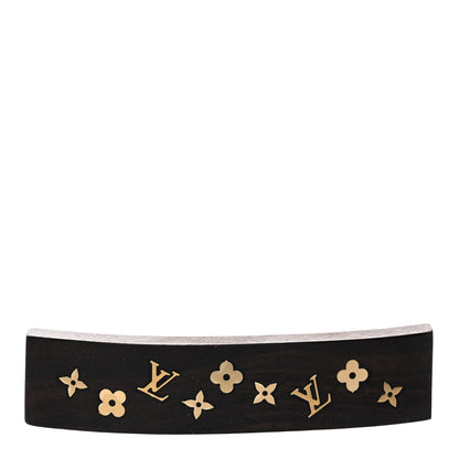 Louis Vuitton Dark Tiger Wood Sylvania Hair Barrette 1 of 6