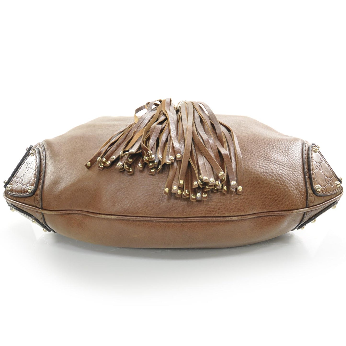 Leather Large Indy Top Handle Hobo Brown