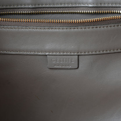 Celine Calfskin Clasp Vertical Cabas Grey 6 of 15