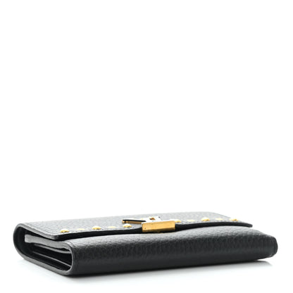 Louis Vuitton Taurillon Capucines Studded Compact Wallet Black 5 of 9