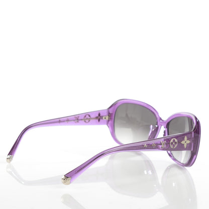 Louis Vuitton Obsession GM Z0642W Sunglasses Violet Glitter 2 of 6