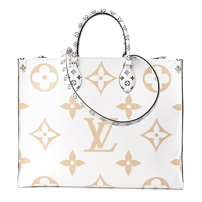 Louis Vuitton Monogram Giant Onthego GM Kaki Beige 1 of 12