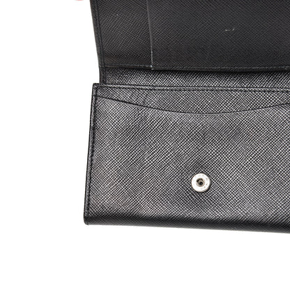 Prada Saffiano Bi-Fold Card Holder Wallet Black 10 of 14