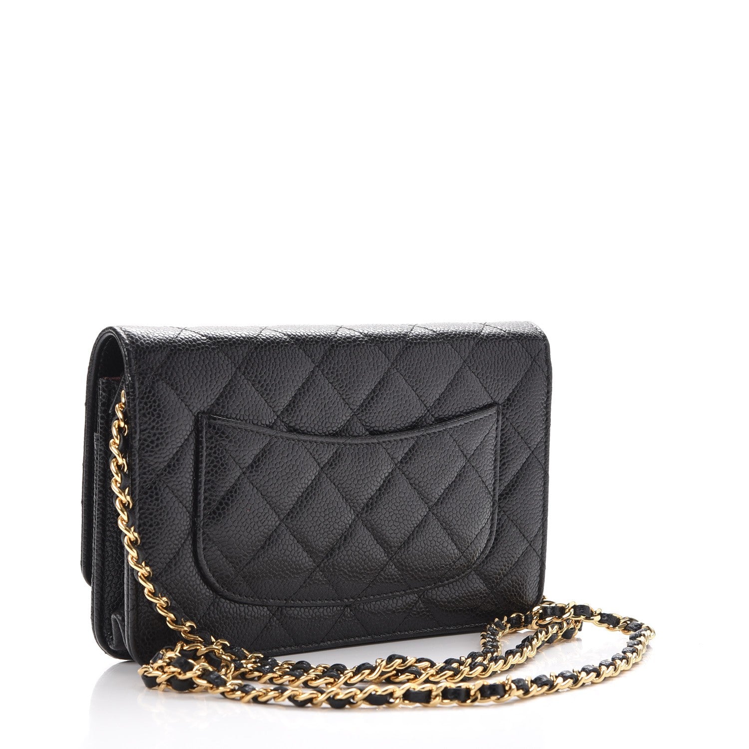 Chanel Caviar Quilted Wallet On Chain WOC Black 3 of 9