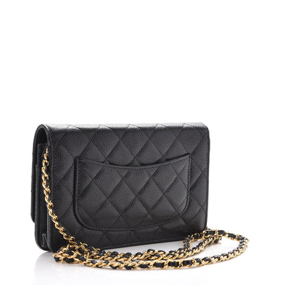Chanel Caviar Quilted Wallet On Chain WOC Black 3 of 9