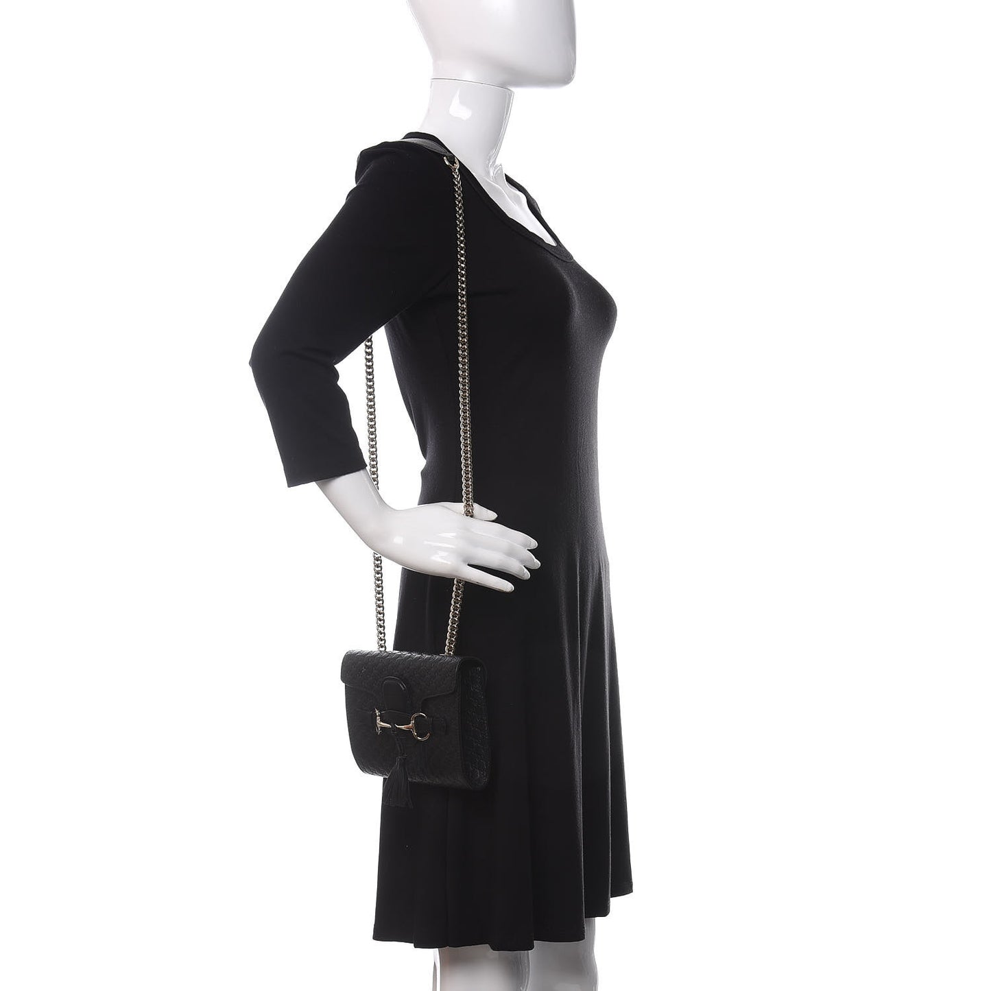 Microguccissima Mini Emily Shoulder Bag Black