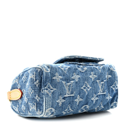Louis Vuitton Monogram Denim Nano Speedy Blue 4 of 9