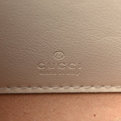 Gucci Textured Calfskin Web Mini Rajah Slim Flap Shoulder Bag Mystic White 6 of 10