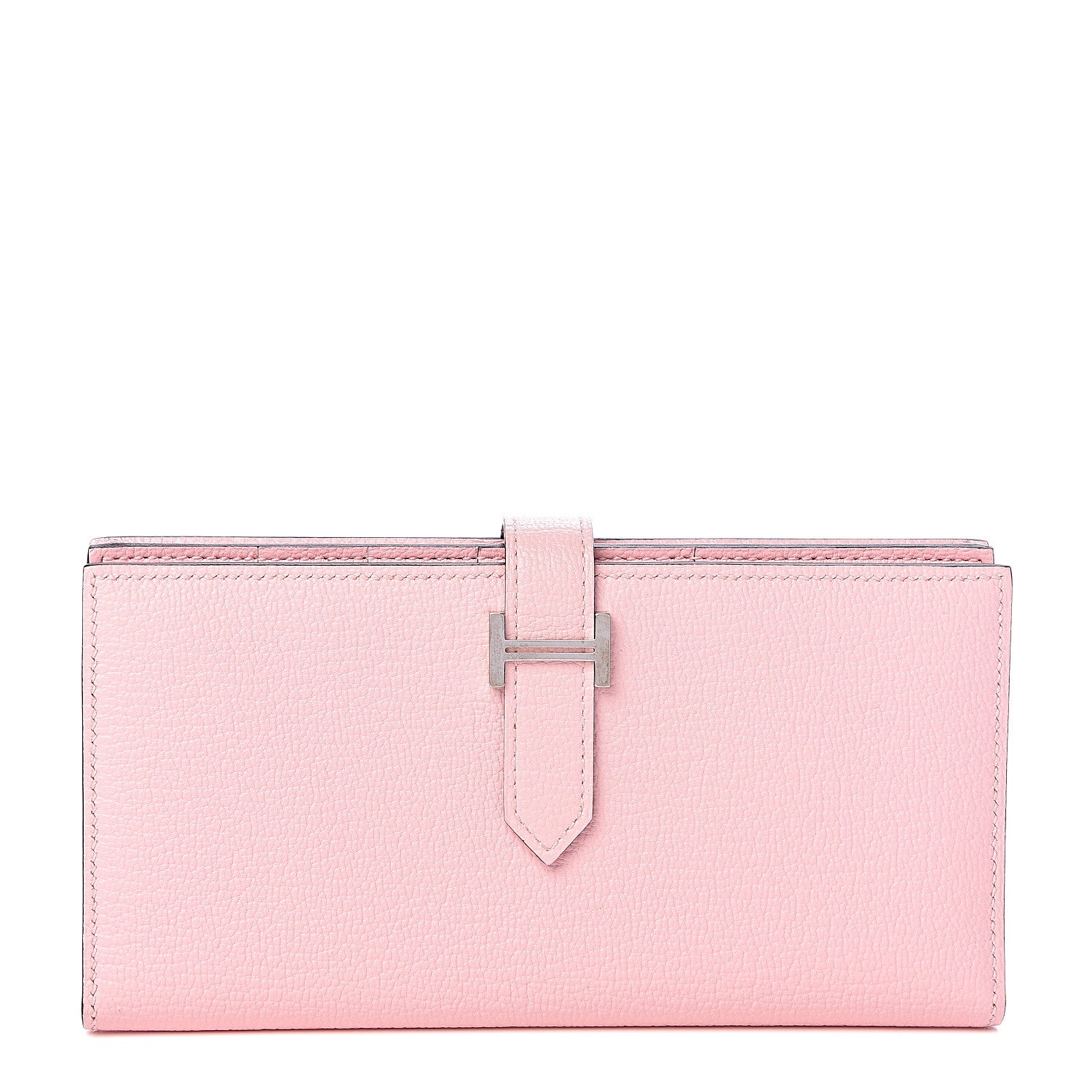 Hermes Chevre Mysore Bearn Gusset Wallet Rose Sakura 1 of 7