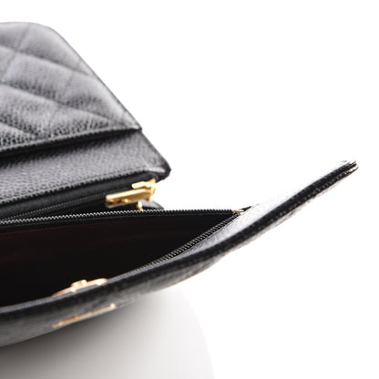 Chanel Caviar Quilted Wallet On Chain WOC Black 6 of 11