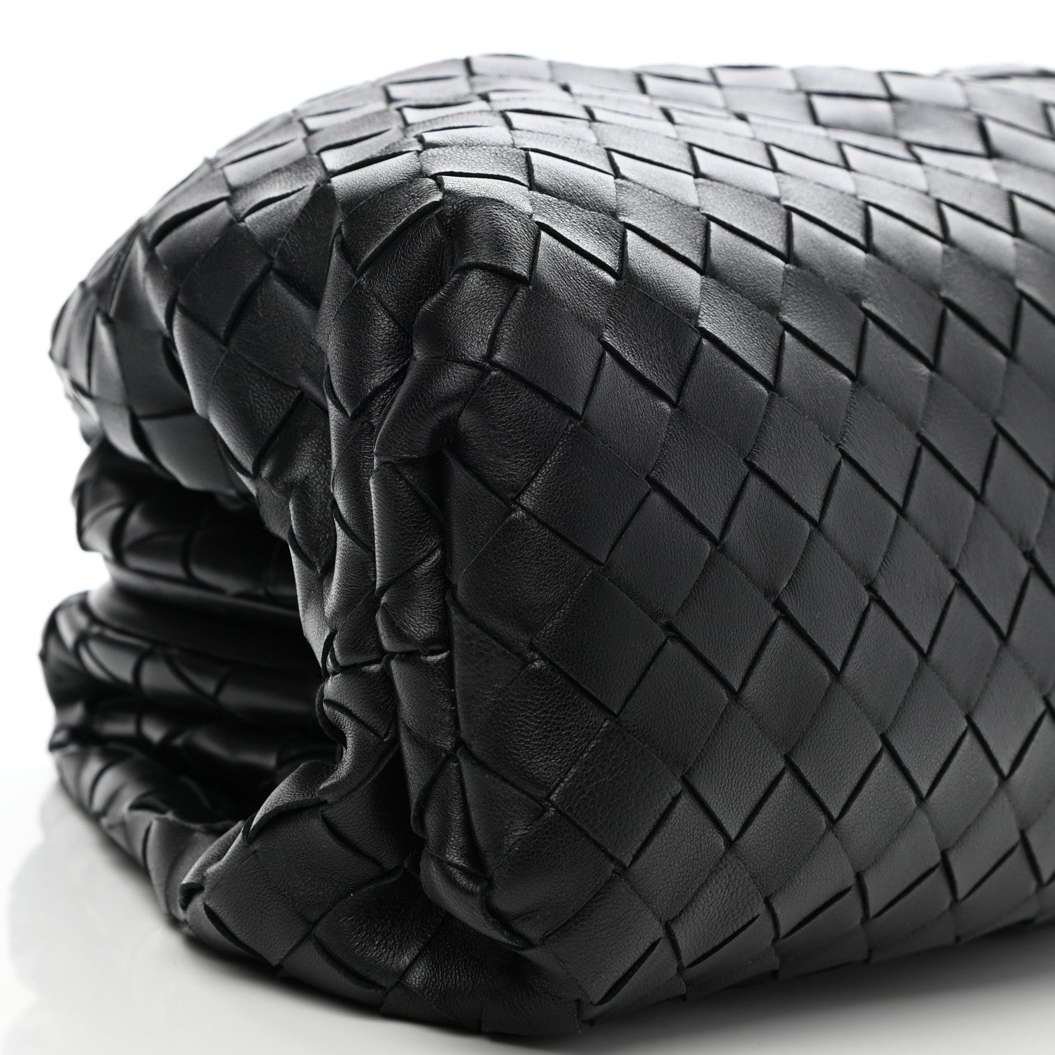 Bottega Veneta Nappa Maxi Intreccio The Pouch Oversized Clutch Black 9 of 10