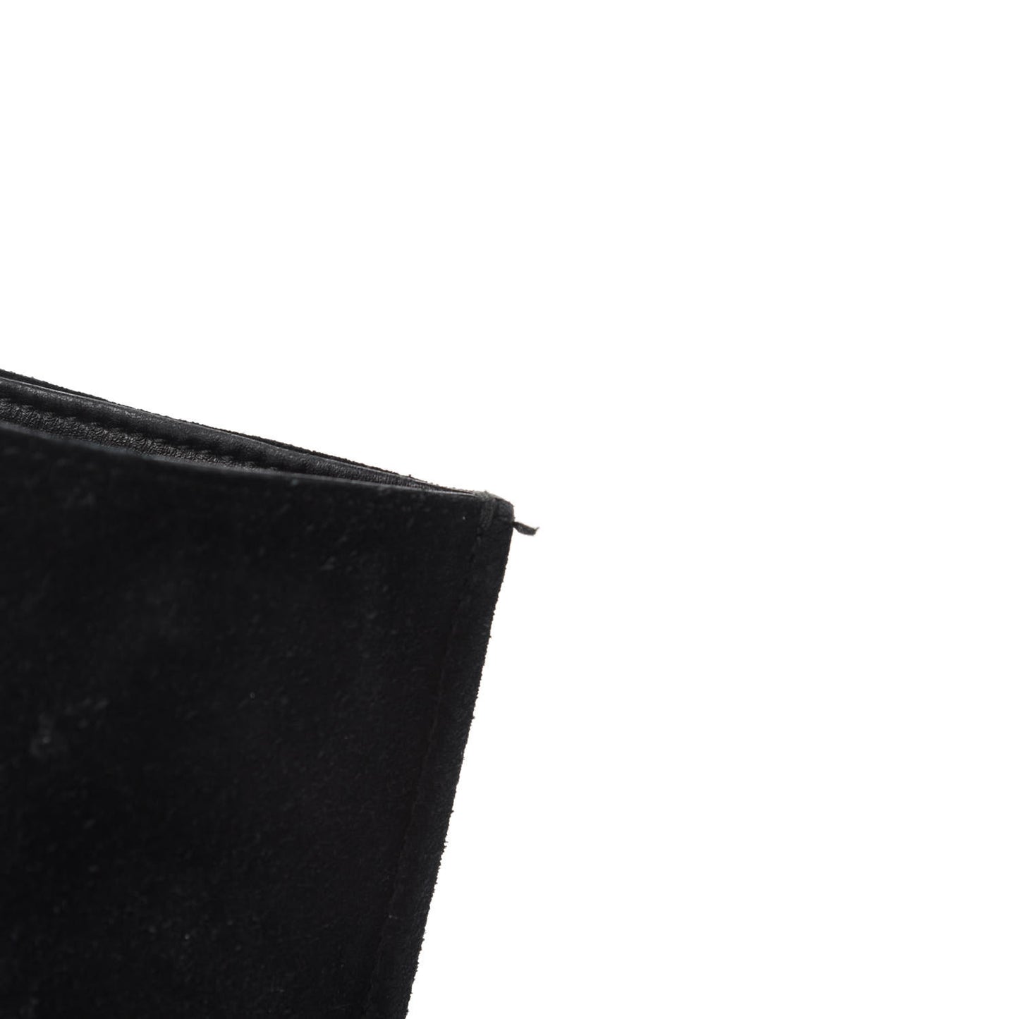 Calfskin Suede Reversible East West Shopper Tote Black