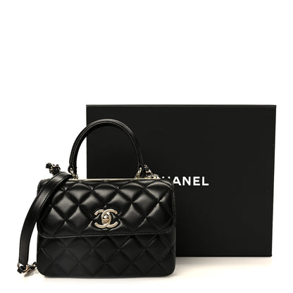Chanel Lambskin Quilted Small Trendy CC Dual Handle Flap Bag Black 13 of 13