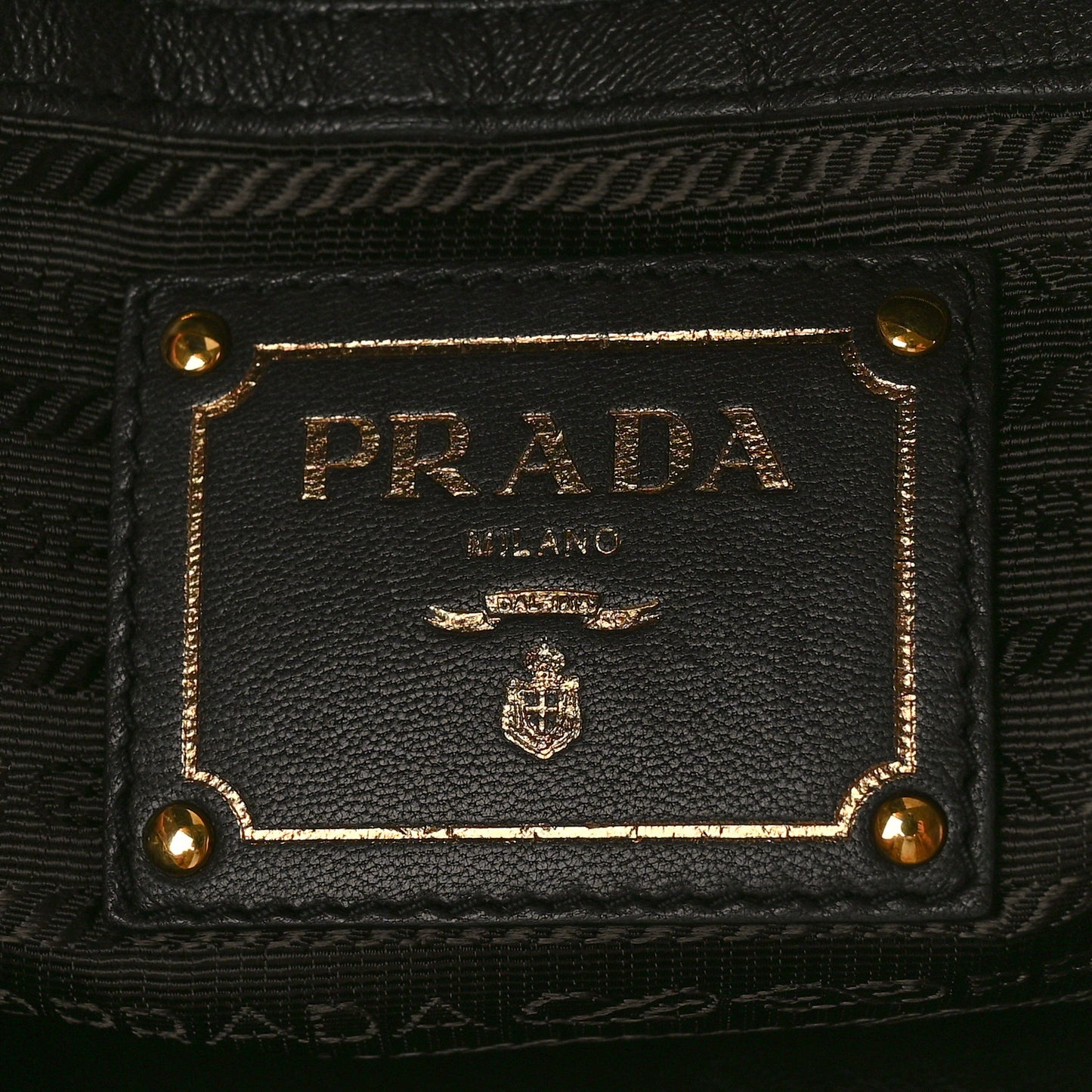 Tessuto Nylon Jacquard Logo Aviator Satchel Ebano
