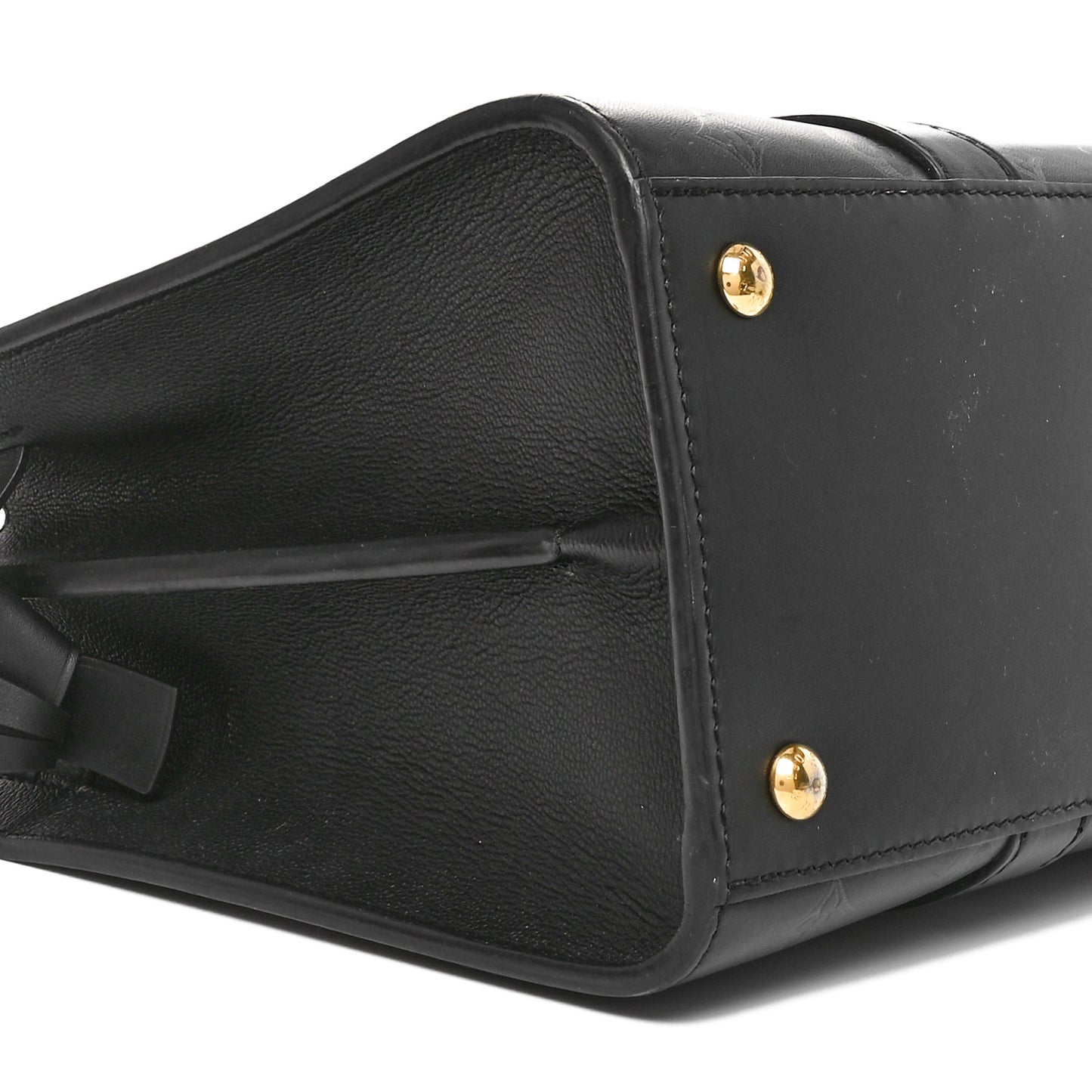 Monogram Cuir Plume Very Tote MM Black