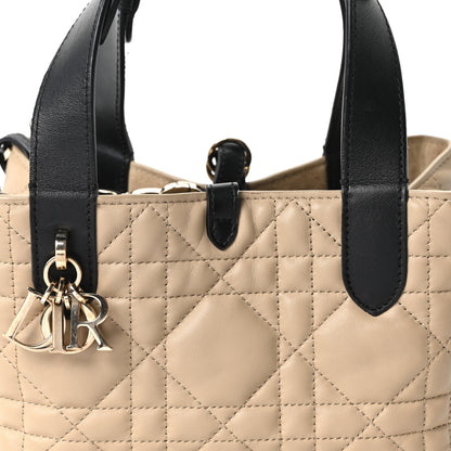 Christian Dior Calfskin Macrocannage Small Toujours Tan Black 9 of 11