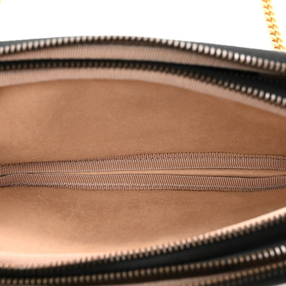 Gucci Calfskin Matelasse Mini GG Marmont Chain Crossbody Bag Black 6 of 10
