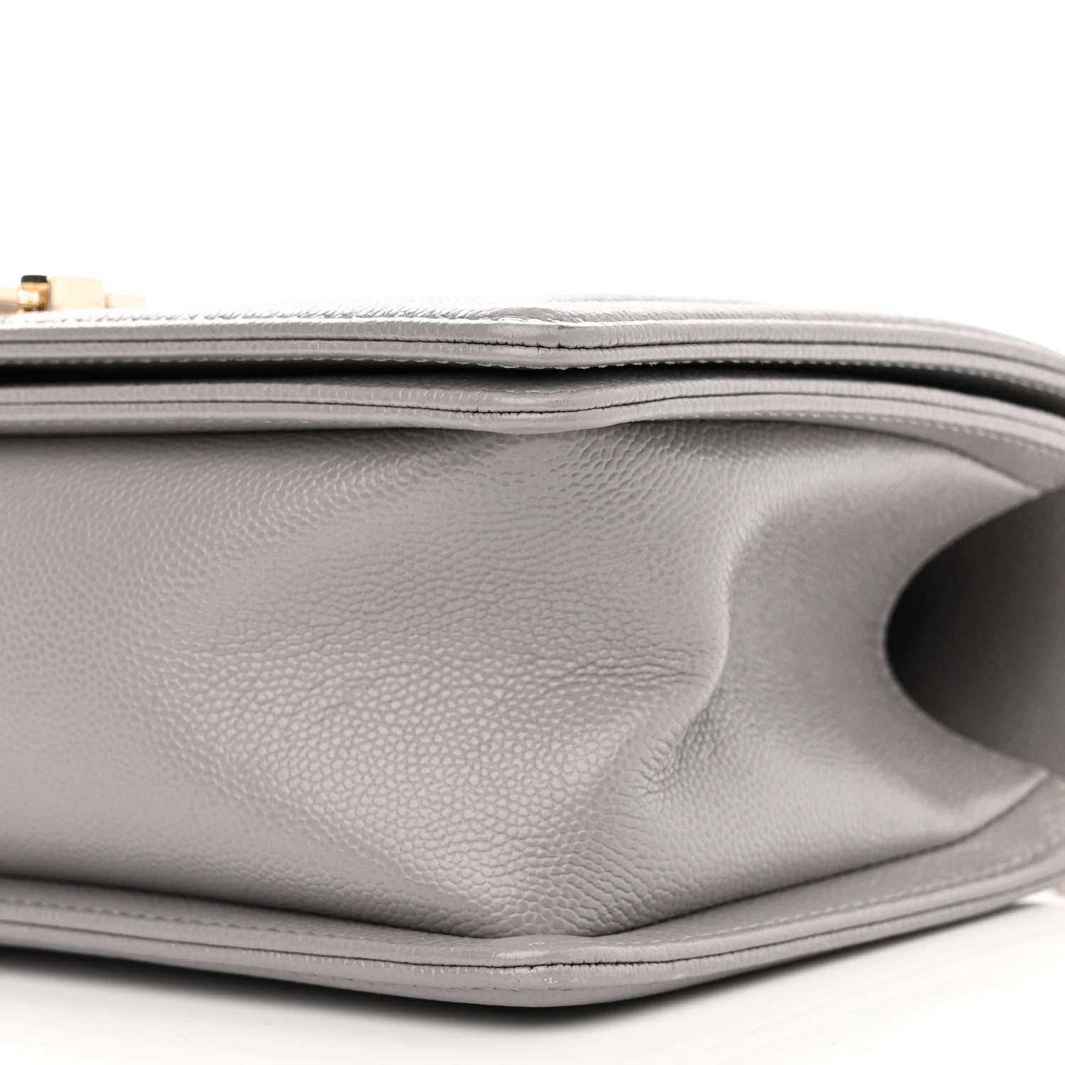 Chanel Caviar Quilted Medium Boy Flap Light Grey 10 of 11