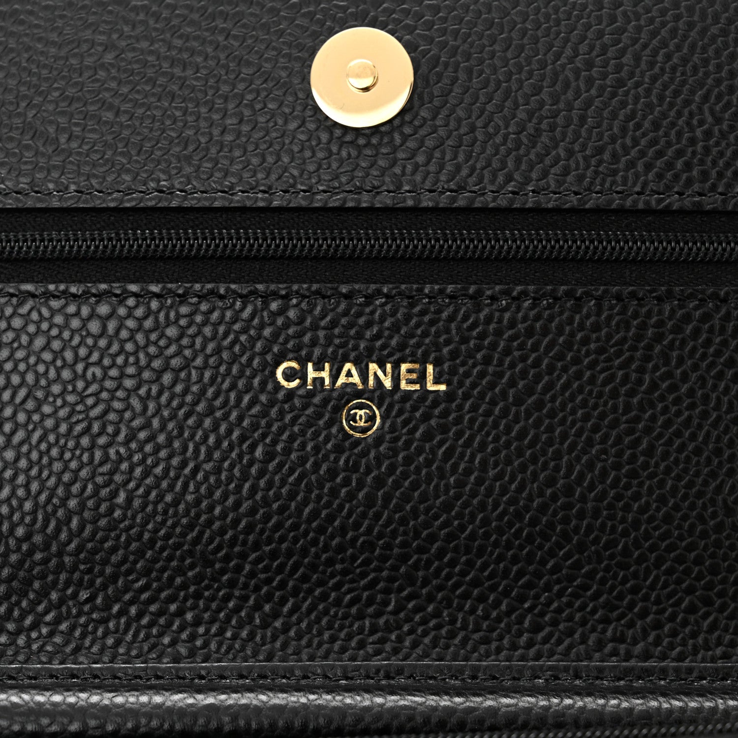 Chanel Caviar Quilted Wallet on Chain WOC Black 6 of 11