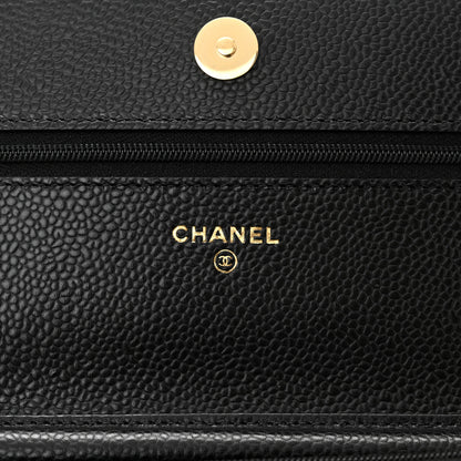 Chanel Caviar Quilted Wallet on Chain WOC Black 6 of 11
