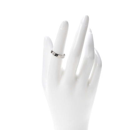 Cartier 18K White Gold 3.5mm LOVE Wedding Band Ring 54 6.75 2 of 4