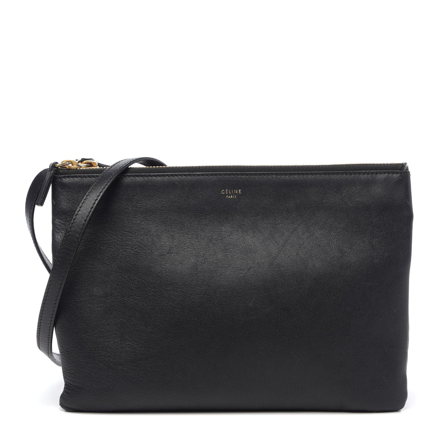 Lambskin Small Trio Crossbody Bag Black