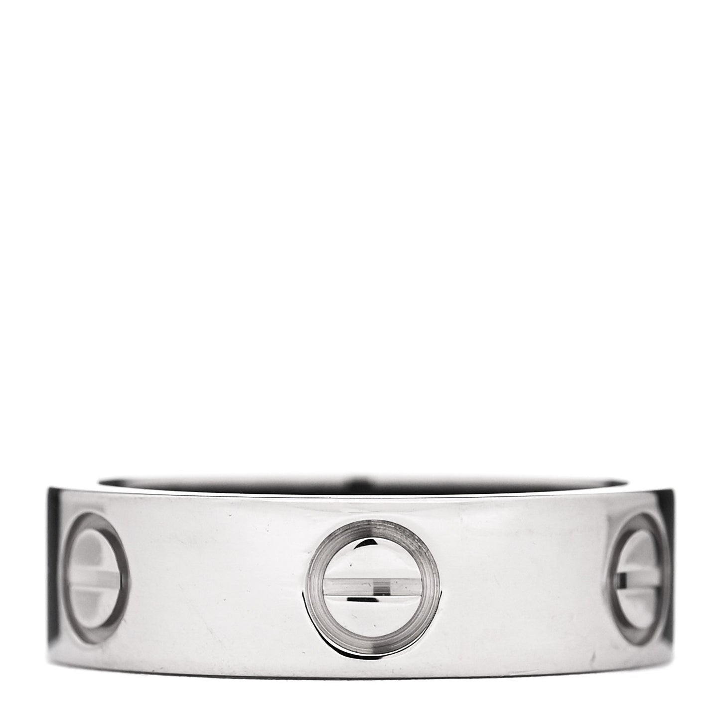 18K White Gold 5.5mm LOVE Ring 51 5.75