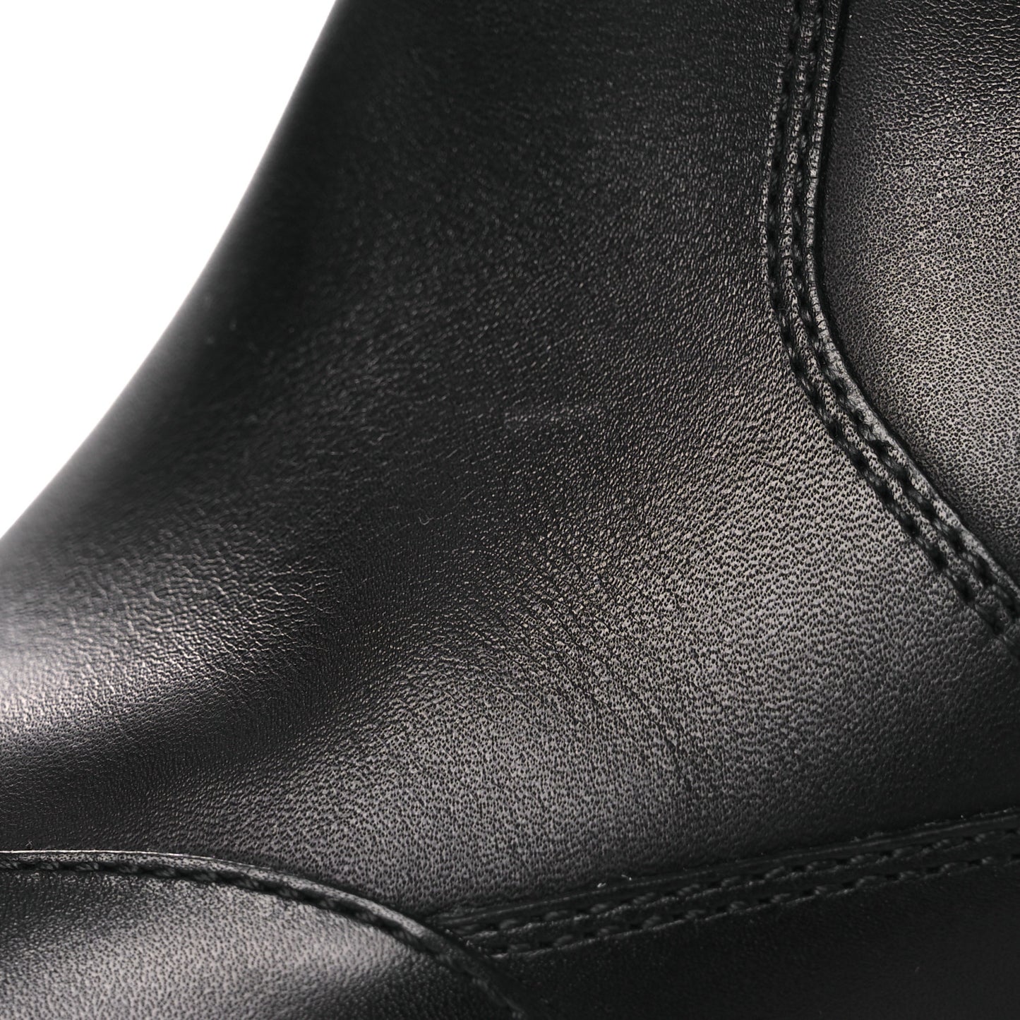 Calfskin Laureate Platform High Boots 36 Black