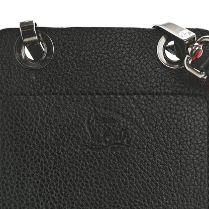 Christian Louboutin Calfskin Gomme Loubilab Phone Shoulder Bag Loubi Black 7 of 15