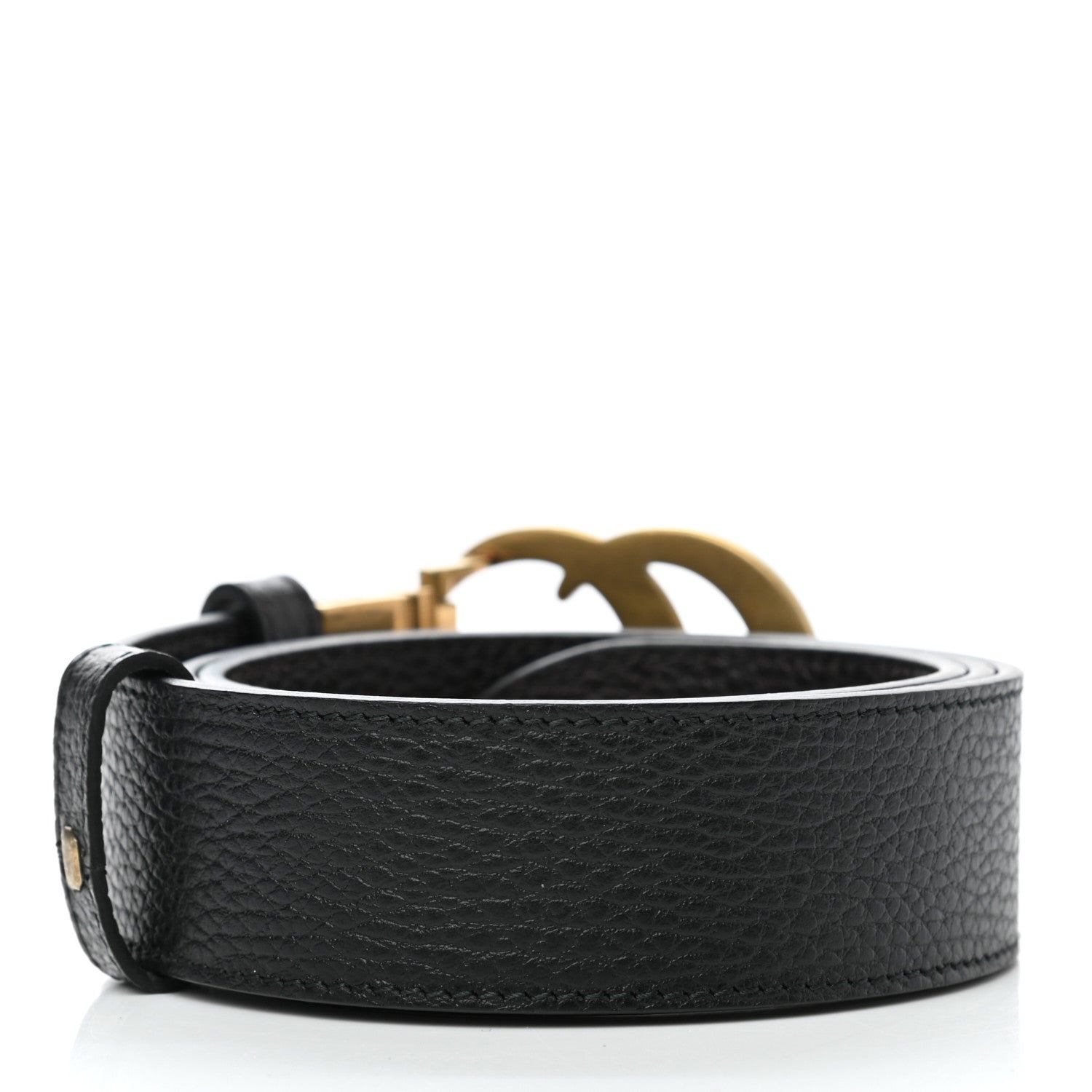 Gucci Calfskin Double G Reversible 37mm Belt 90 36 Black Cocoa 2 of 7