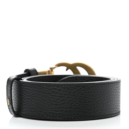 Gucci Calfskin Double G Reversible 37mm Belt 90 36 Black Cocoa 2 of 7