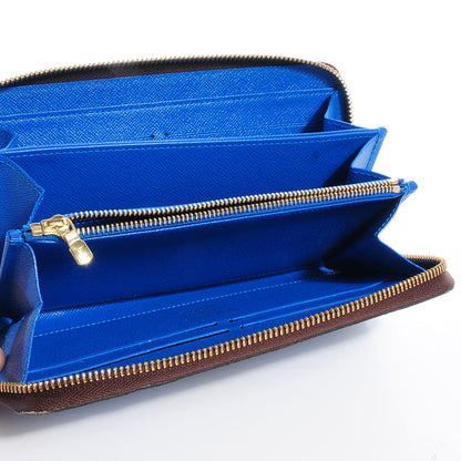 Louis Vuitton Monogram Kusama Pumpkin Dots Zippy Wallet Blue 5 of 7