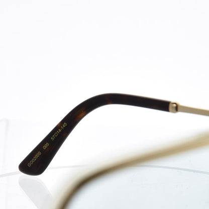 Gucci Squared Aviator GG Sunglasses GG0200S Gold 6 of 8