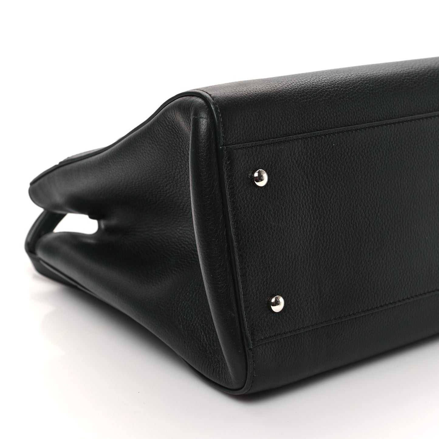 Grained Calfskin Medium Neo Executive Shopper Tote Black