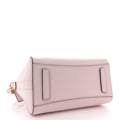 Givenchy Calfskin Crocodile Embossed Mini Antigona Pink 4 of 10