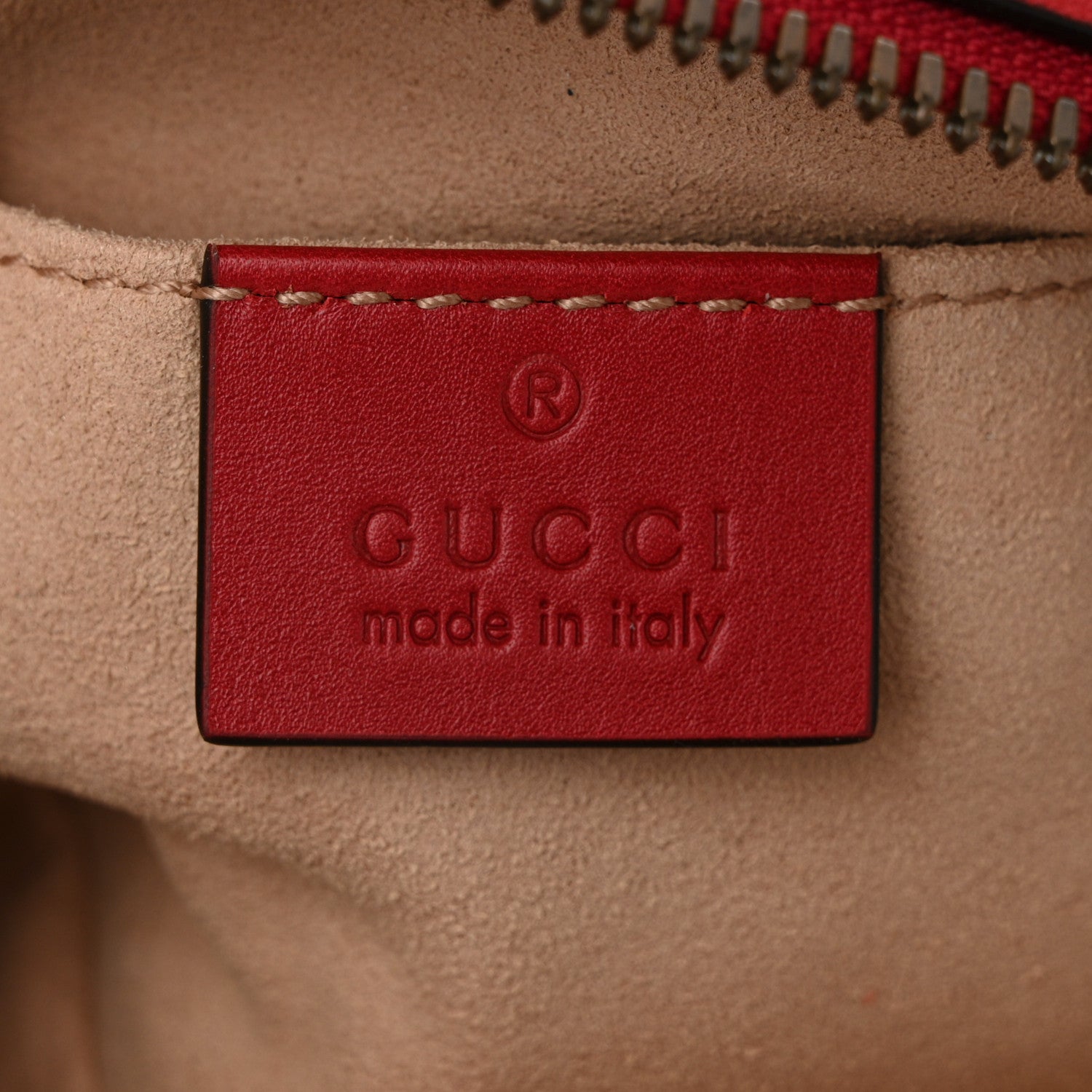 Gucci Calfskin Matelasse GG Marmont Belt Bag 85 34 Hibiscus Red 6 of 11