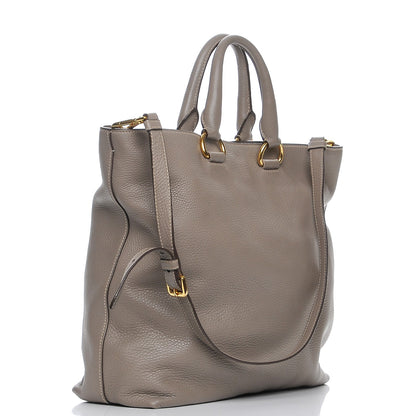 Prada Vitello Daino Tote Argilla 4 of 9