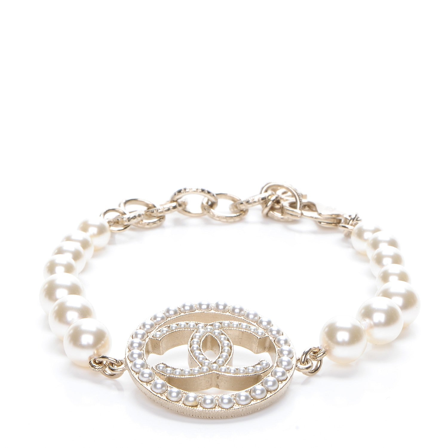Chanel Pearl CC Bracelet Gold 3 of 7