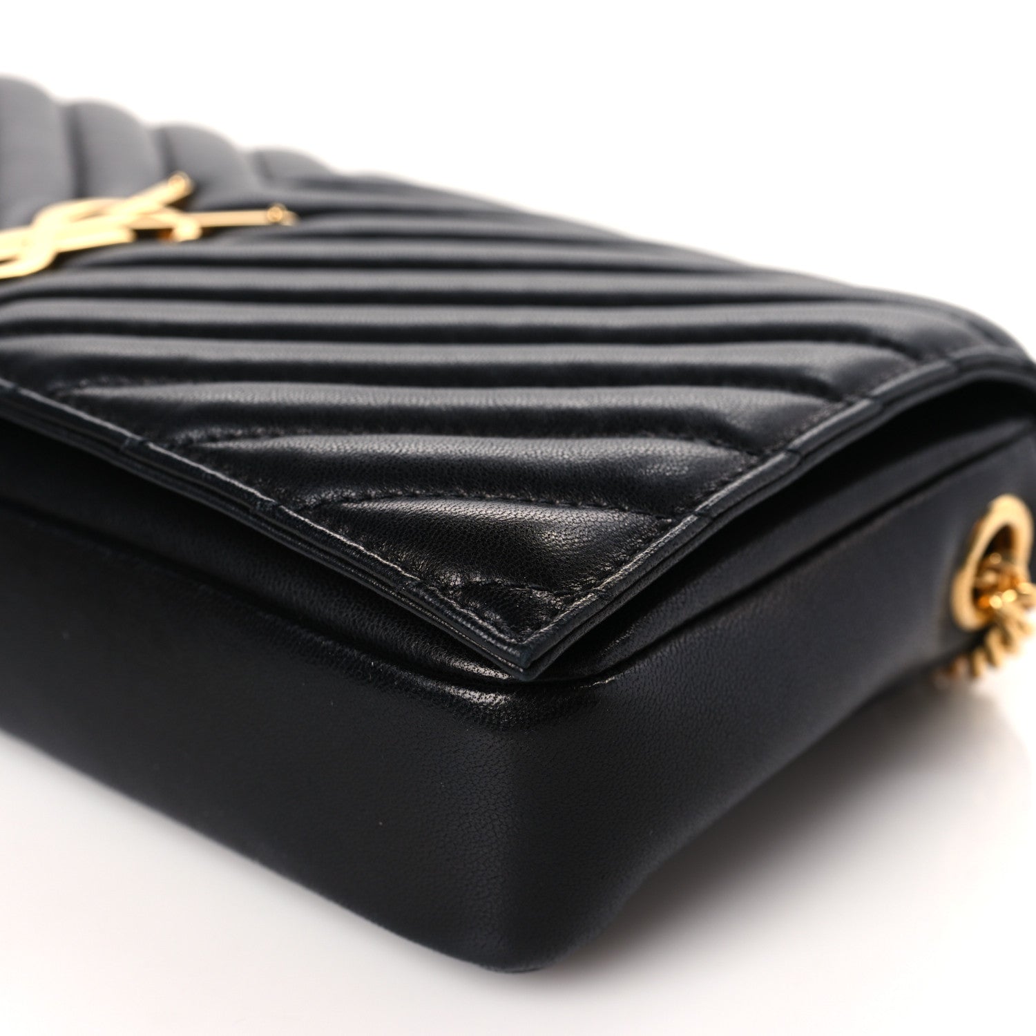 Saint Laurent Lambskin Matelasse Monogram Kate 99 Black 9 of 9