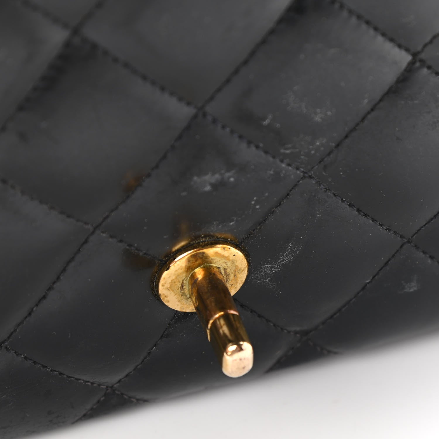 Chanel Patent Quilted Medium Single Flap Bag Black 16 of 22