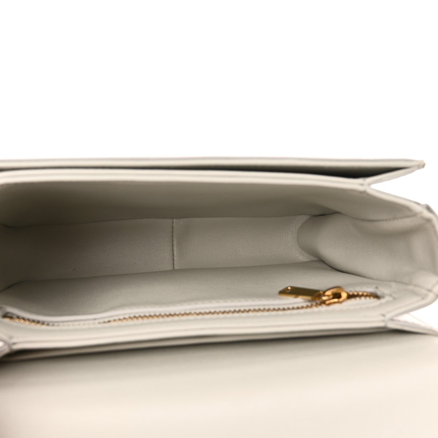 Celine Shiny Calfskin Teen Triomphe Chalk 5 of 10