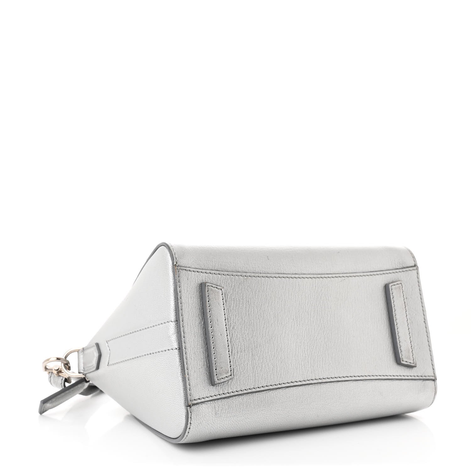 Givenchy Metallic Sugar Goatskin Mini Antigona Silver 4 of 10