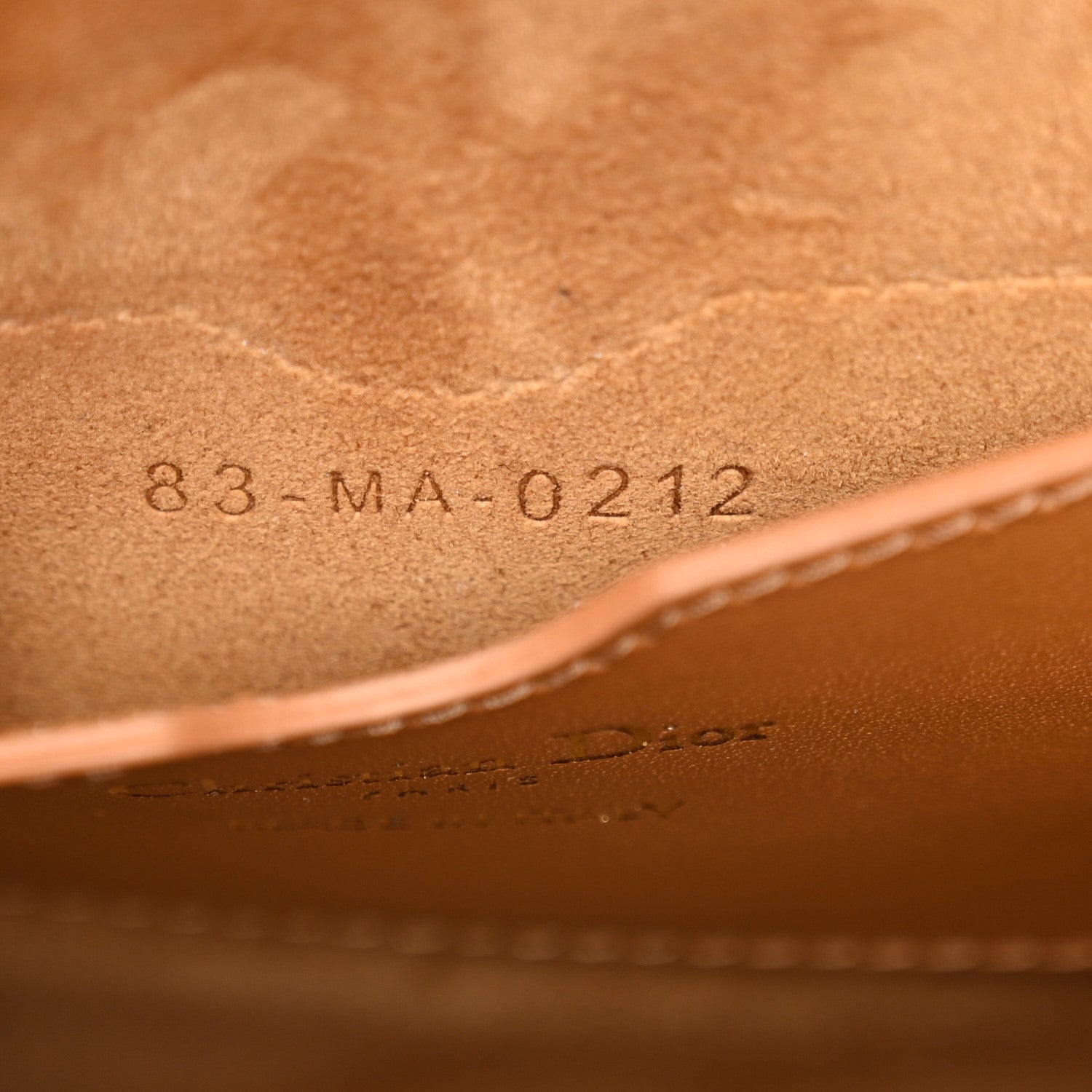 Christian Dior Box Calfskin Medium Bobby Flap Camel 7 of 11