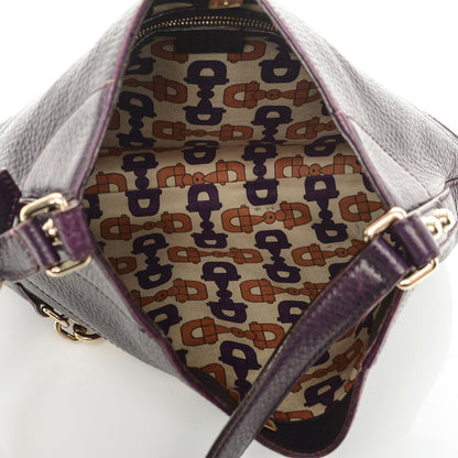 Gucci Grained Calfskin Hasler Hobo Purple 5 of 7