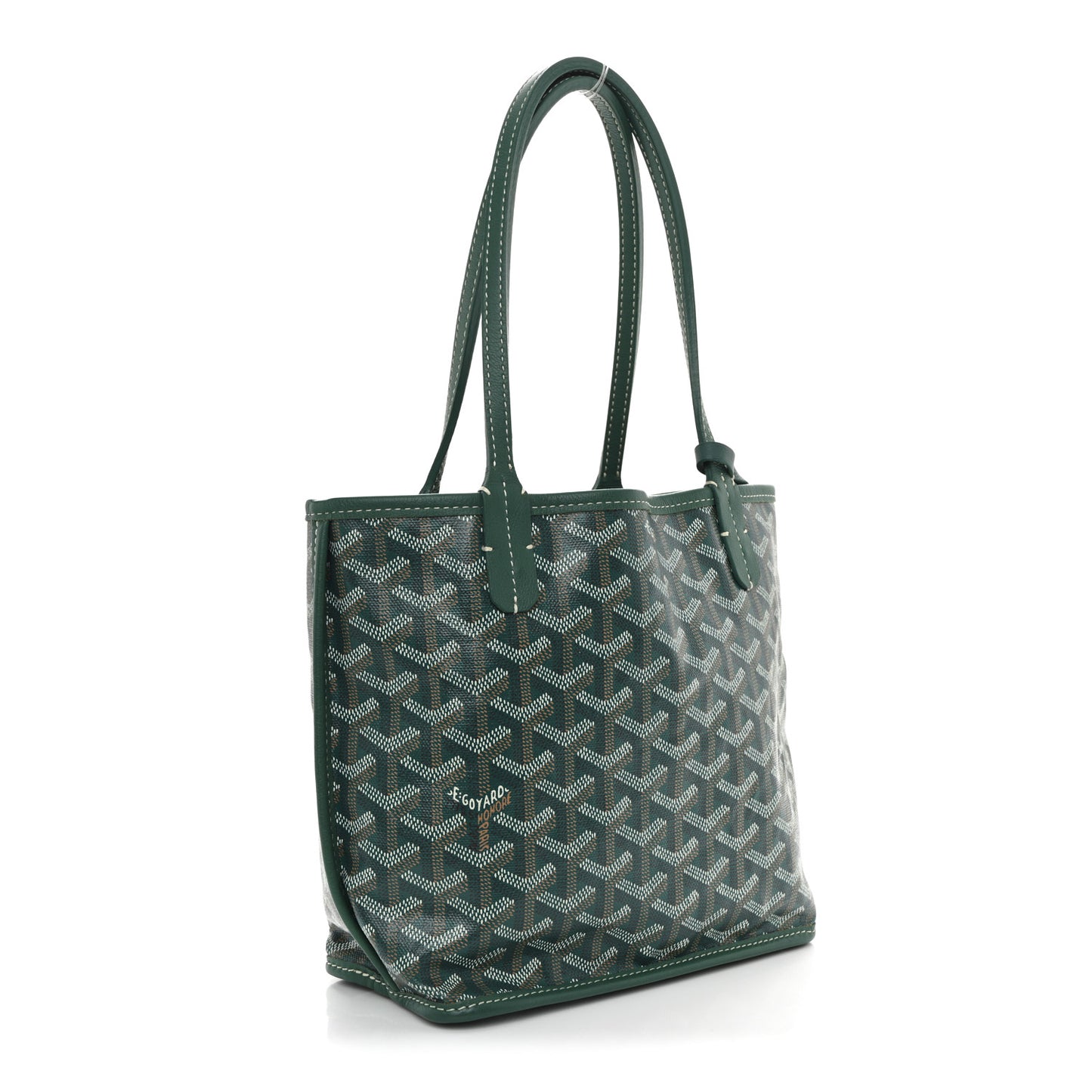 Goyardine Reversible Mini Anjou Green