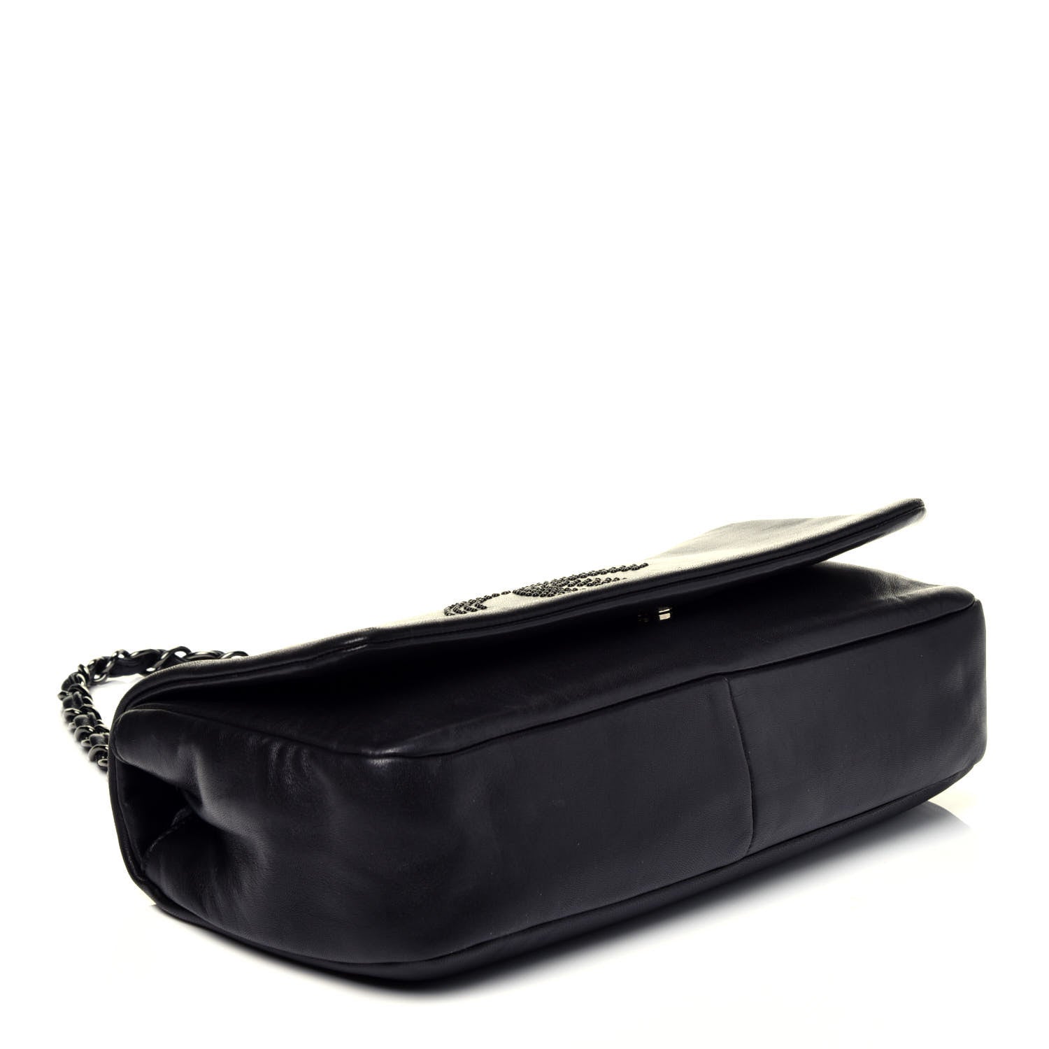 Chanel Lambskin Studded CC East West Flap Black 4 of 9