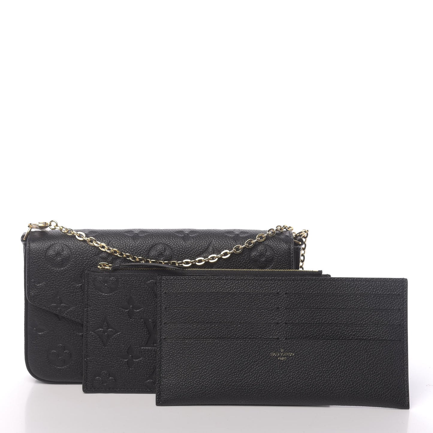 Empreinte Pochette Felicie Chain Wallet Black