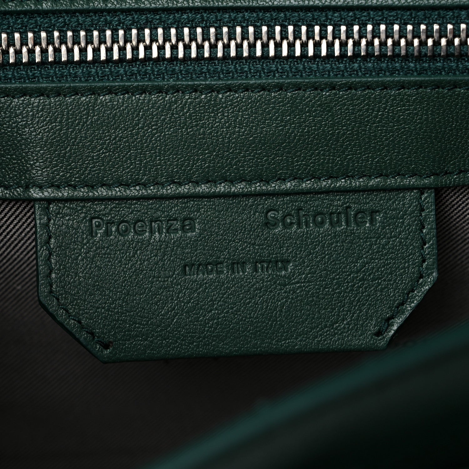 Proenza Schouler Lambskin Tiny PS1 Satchel Dark Teal 6 of 8
